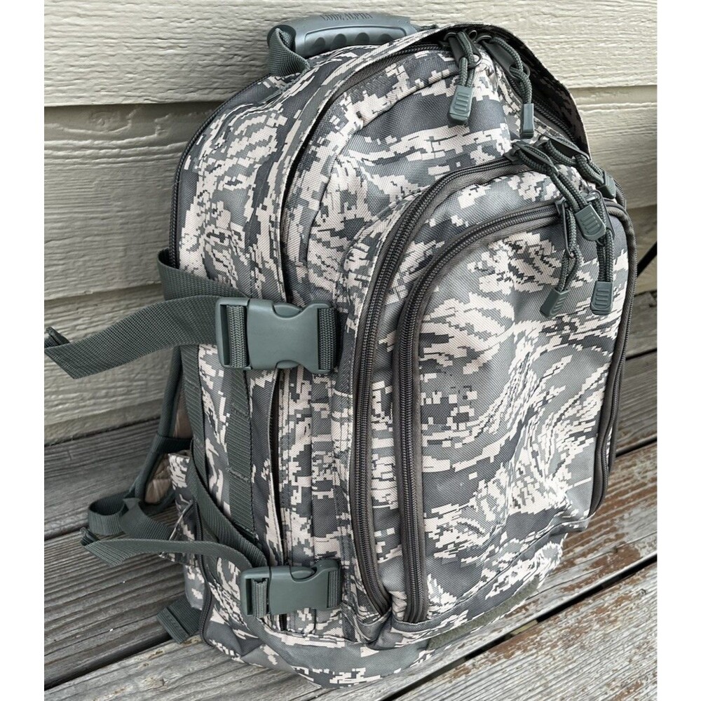 Code Alpha Expandable Large Backpack Military Style Digital Camo Hiking Hunting - Picture 2 of 13